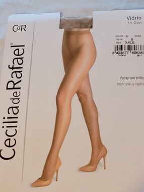Sheer Glossy Tights Vidrio 15 Den Cecilia De Rafael XXL